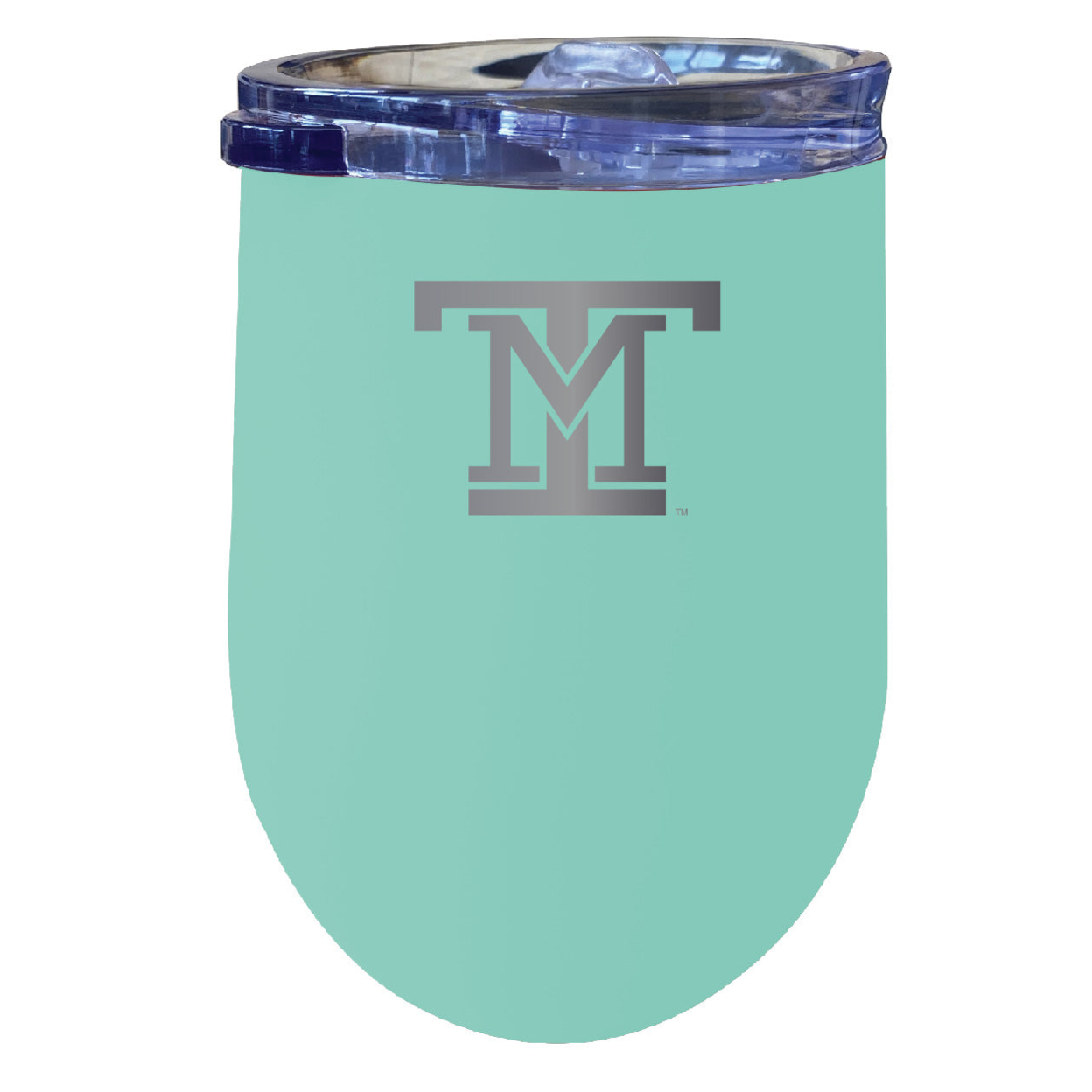 Montana Tech 12 Oz Etched Insulated Wine Stainless Steel Tumbler - Choose Your Color - Seafoam