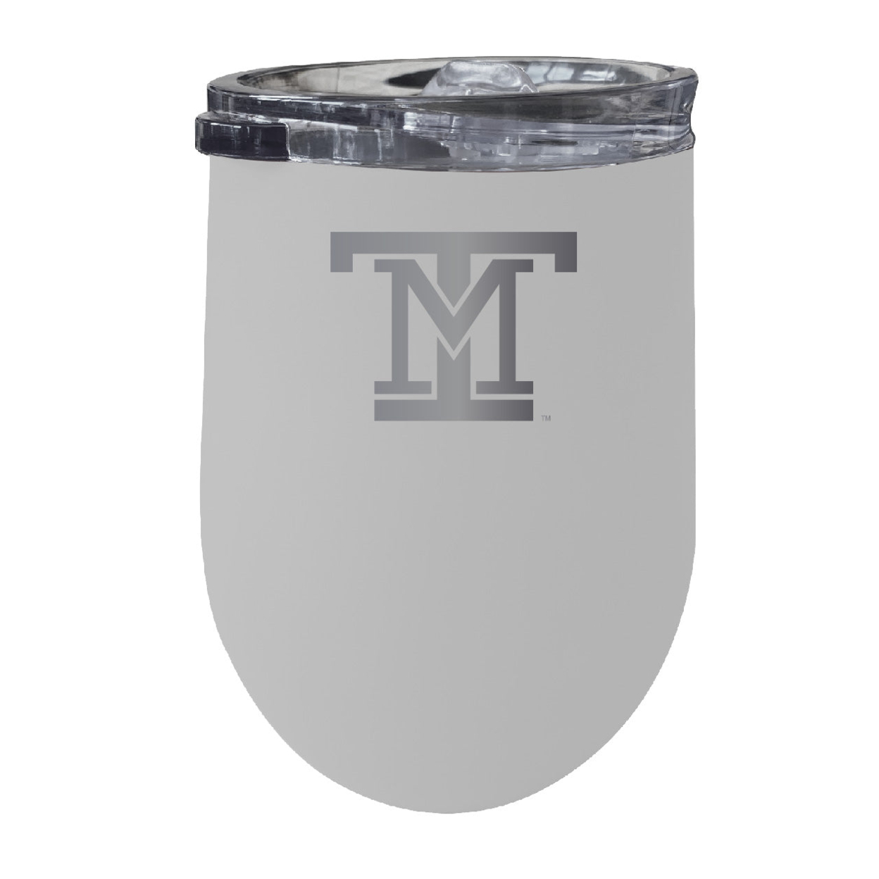 Montana Tech 12 Oz Etched Insulated Wine Stainless Steel Tumbler - Choose Your Color - White
