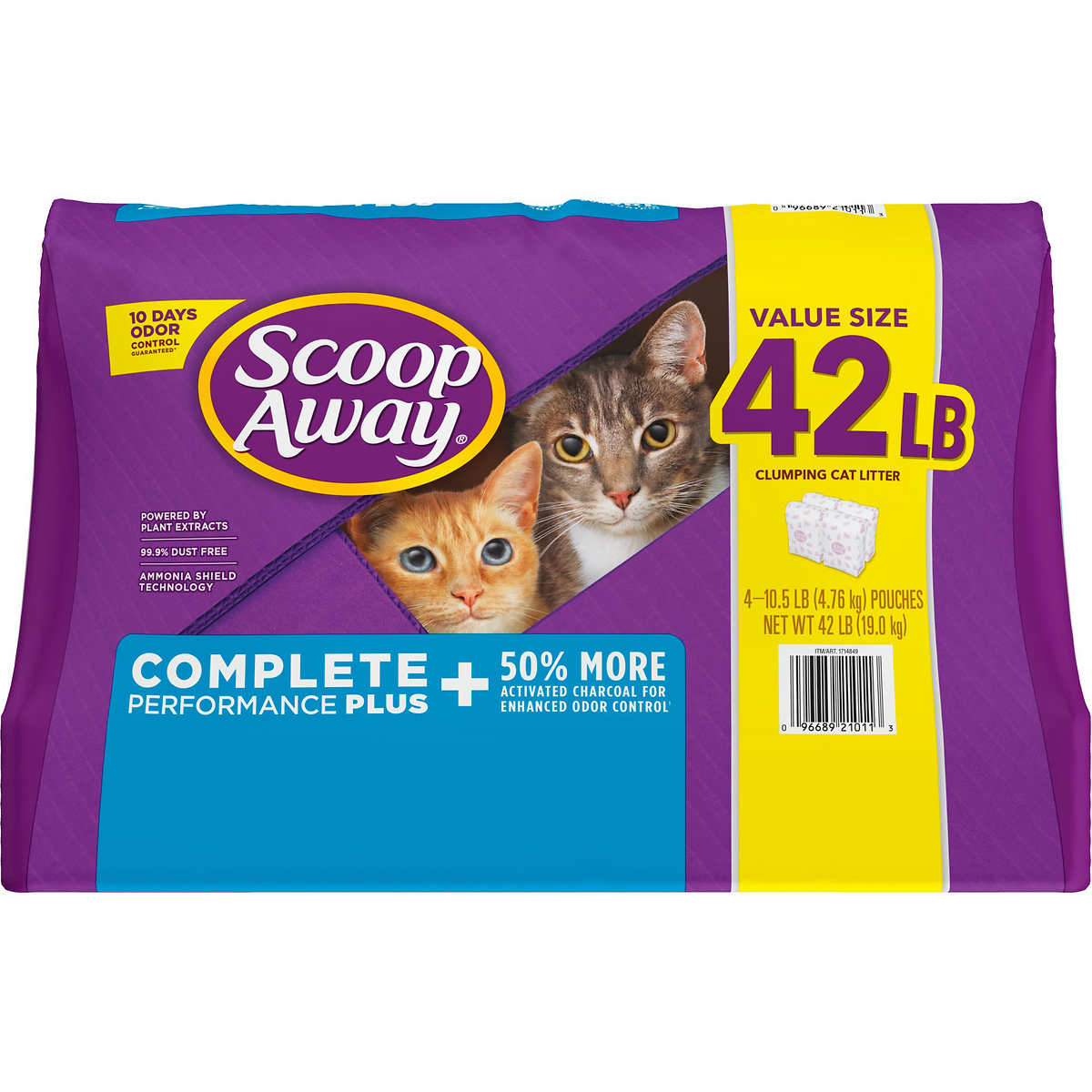 Scoop Away Complete Performance Plus, Clumping Cat Litter, Fresh Scent, 42 Pound