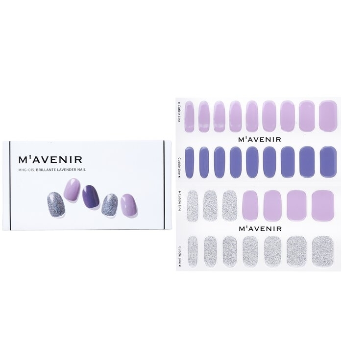 Mavenir - Nail Sticker (Purple) - # Brillante Lavender Nail(32pcs)