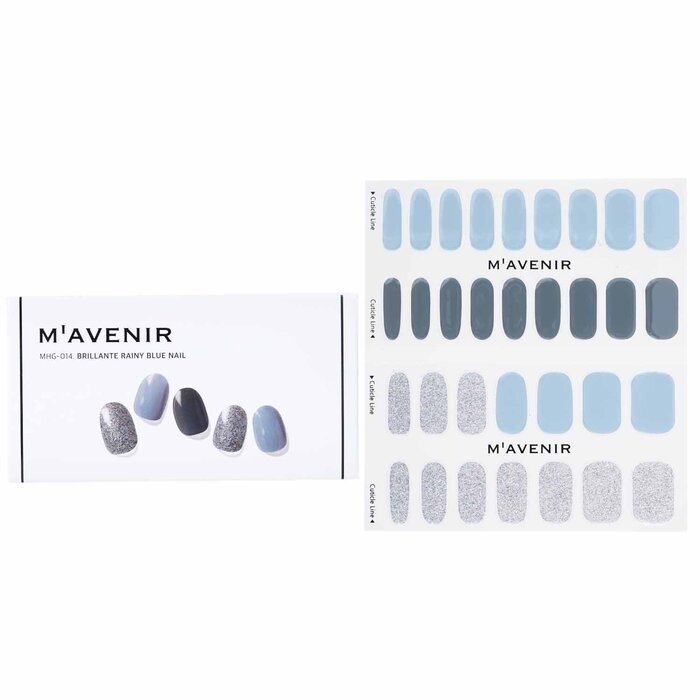 Mavenir - Nail Sticker (Blue) - # Brillante Rainy Blue Nail(32pcs)