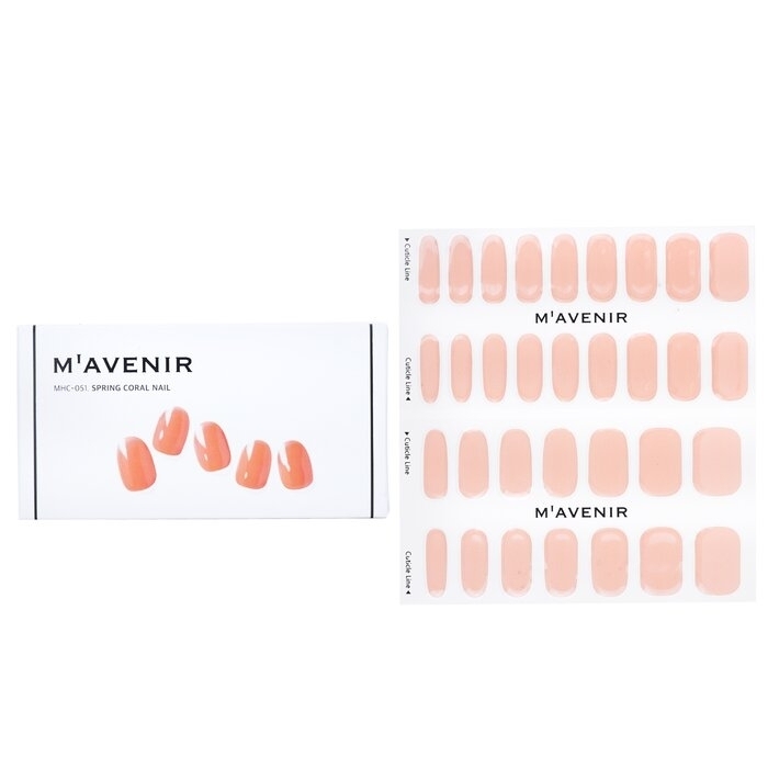 Mavenir - Nail Sticker (Orange) - # Spring Coral Nail(32pcs)