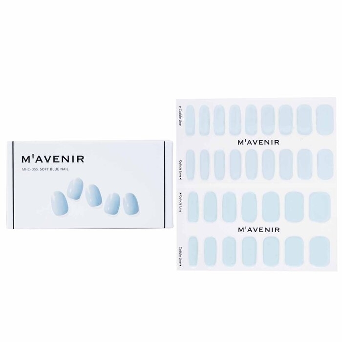 Mavenir - Nail Sticker (Blue) - # Soft Blue Nail(32pcs)