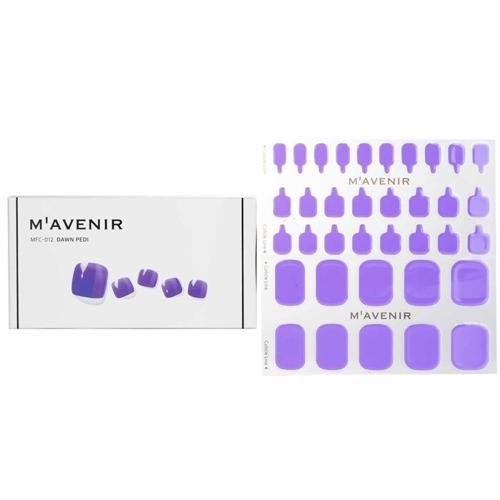 Mavenir - Nail Sticker (Purple) - # Dawn Pedi(36pcs)