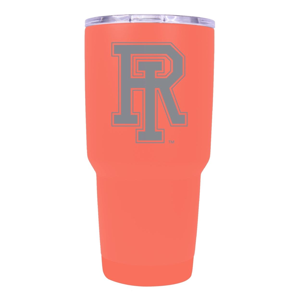 Rhode Island University 24 Oz Laser Engraved Stainless Steel Insulated Tumbler - Choose Your Color. - Coral