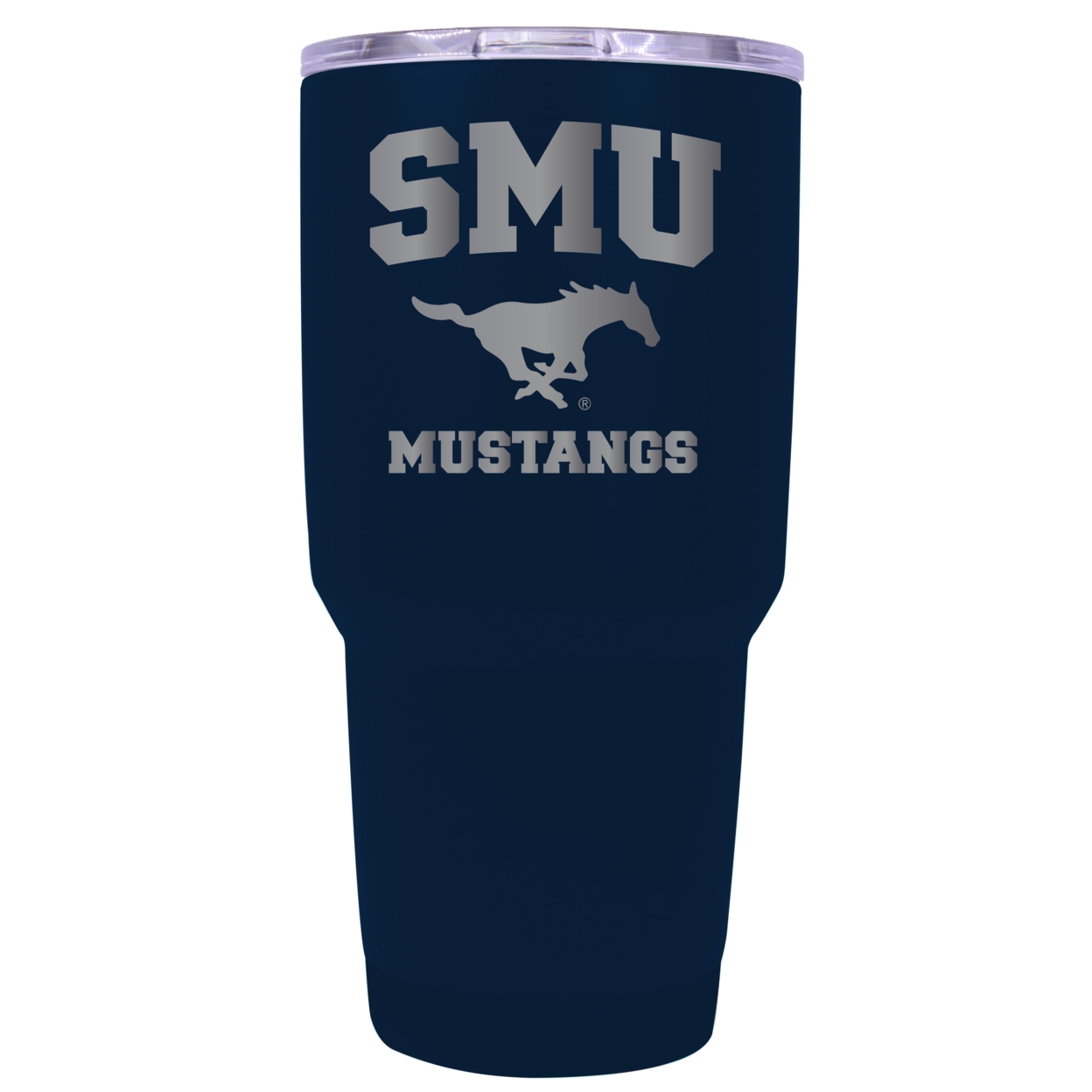Southern Methodist University 24 Oz Laser Engraved Stainless Steel Insulated Tumbler - Choose Your Color. - Navy