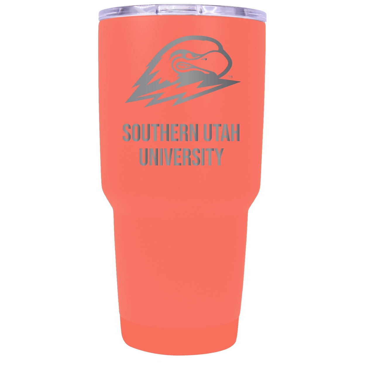 Southern Utah University 24 Oz Laser Engraved Stainless Steel Insulated Tumbler - Choose Your Color. - Coral