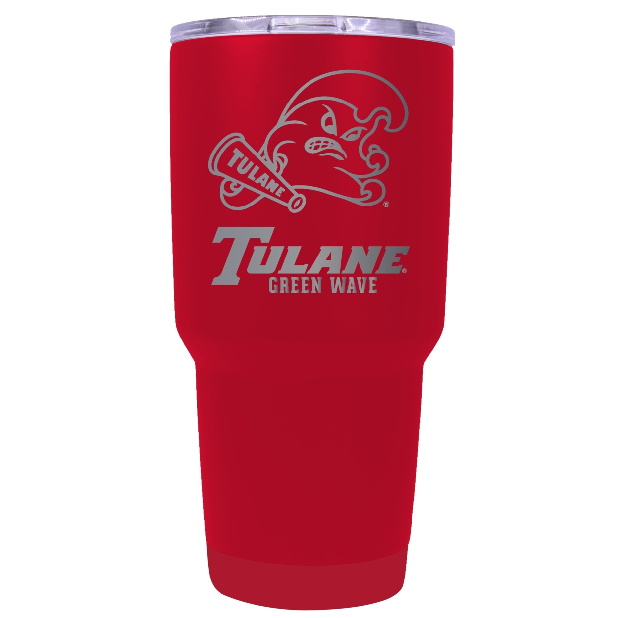Tulane University Green Wave 24 Oz Laser Engraved Stainless Steel Insulated Tumbler - Choose Your Color. - Navy