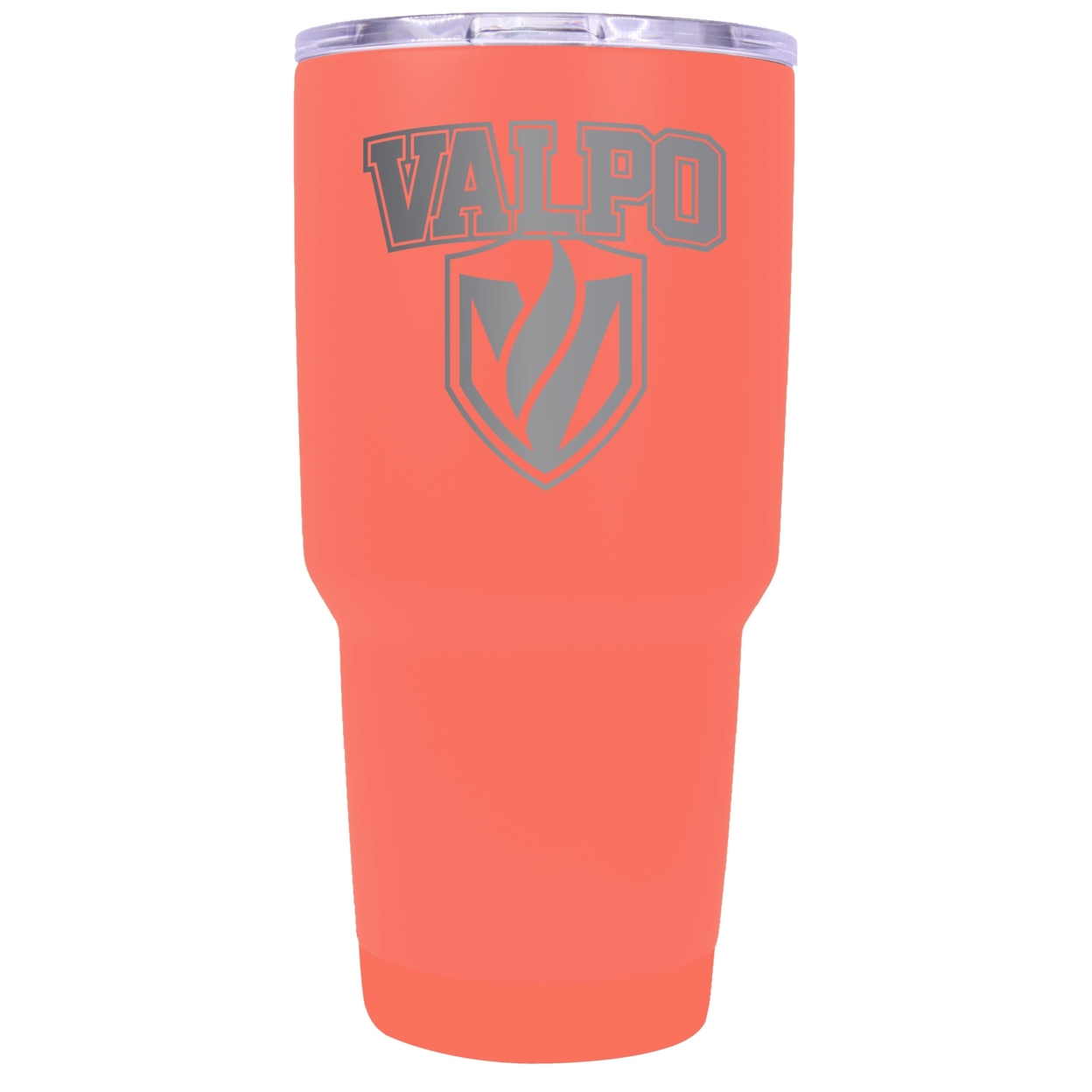 Valparaiso University 24 Oz Laser Engraved Stainless Steel Insulated Tumbler - Choose Your Color. - Coral