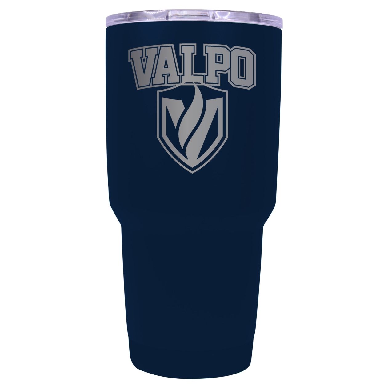 Valparaiso University 24 Oz Laser Engraved Stainless Steel Insulated Tumbler - Choose Your Color. - Navy