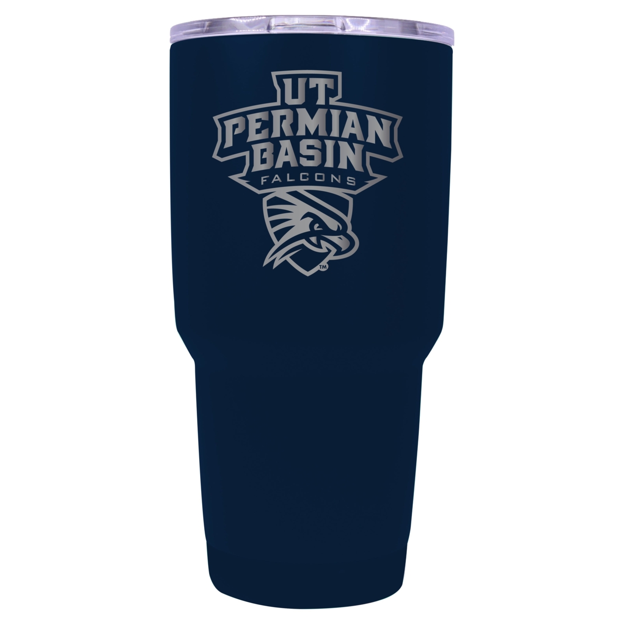 University Of Texas Of The Permian Basin 24 Oz Laser Engraved Stainless Steel Insulated Tumbler - Choose Your Color. - Navy