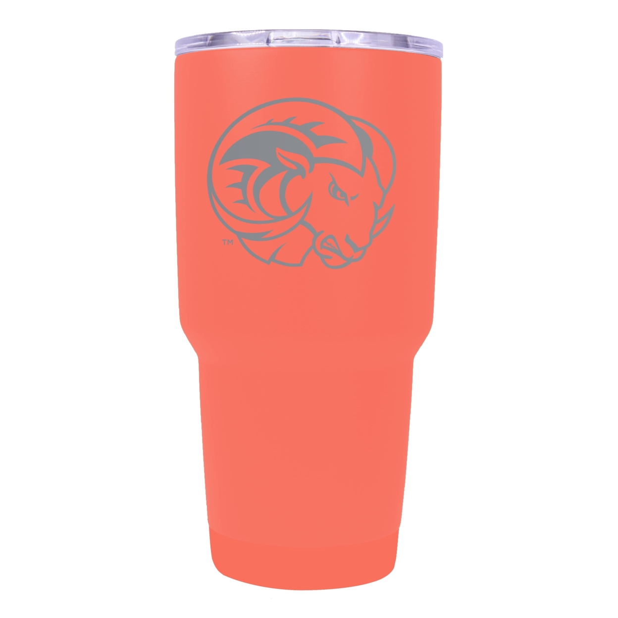 Winston Salem State 24 Oz Laser Engraved Stainless Steel Insulated Tumbler - Choose Your Color. - Coral