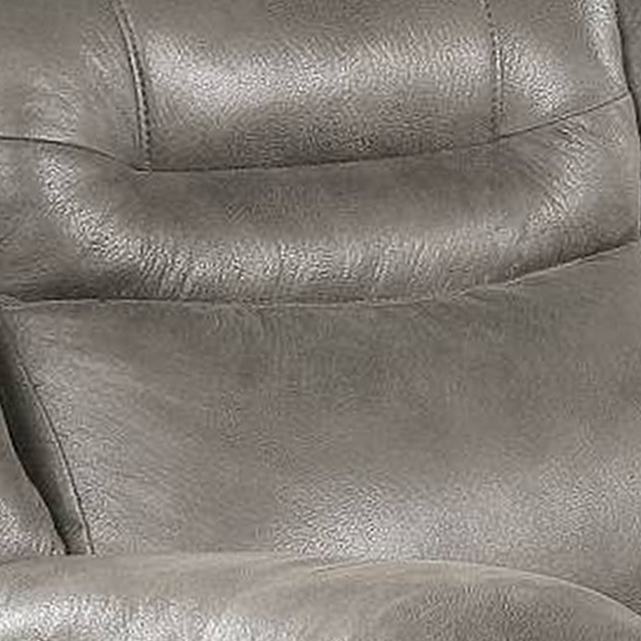 Betty 41 Inch Power Recliner Chair, Pull Tab Mechanism, Smooth Gray Leather