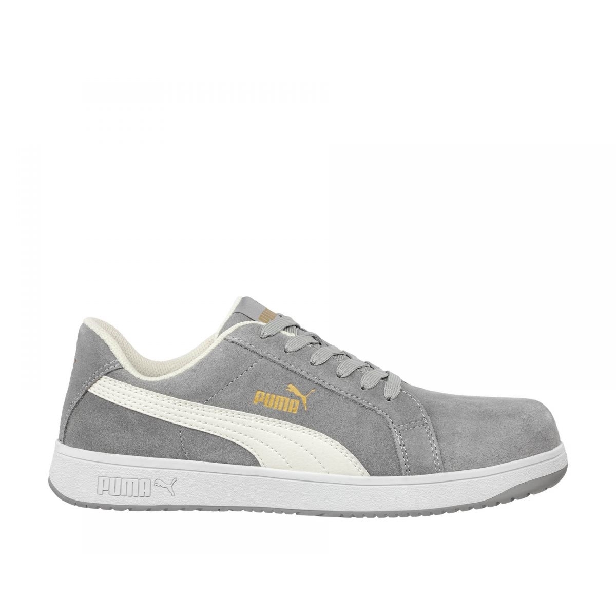 PUMA Safety Women's Iconic Low Composite Toe SD Work Shoes Grey Suede - 640125 Grey - Grey, 7