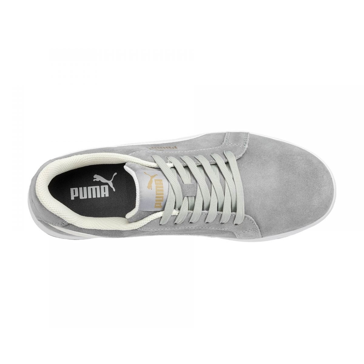 PUMA Safety Women's Iconic Low Composite Toe SD Work Shoes Grey Suede - 640125 Grey - Grey, 8