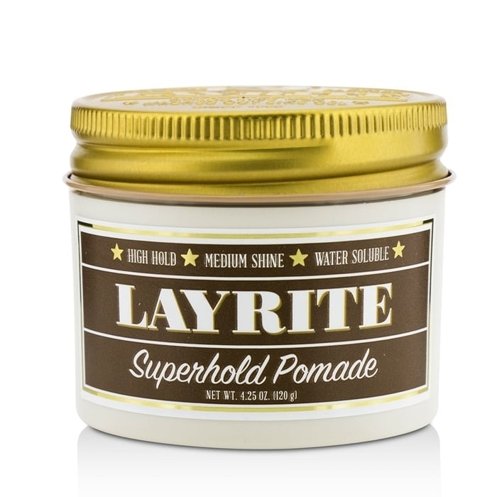 Layrite Superhold Pomade (High Hold Medium Shine Water Soluble) 120g/4.25oz