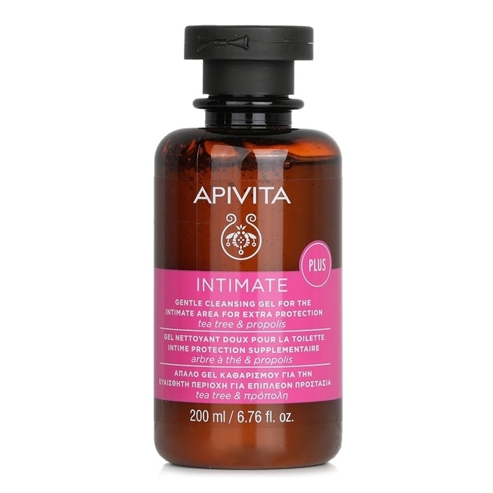 Apivita Intimate Gentle Cleansing Gel For The Intimate Area For Extra Protection With Tea Tree & Propolis 200ml/6.76oz