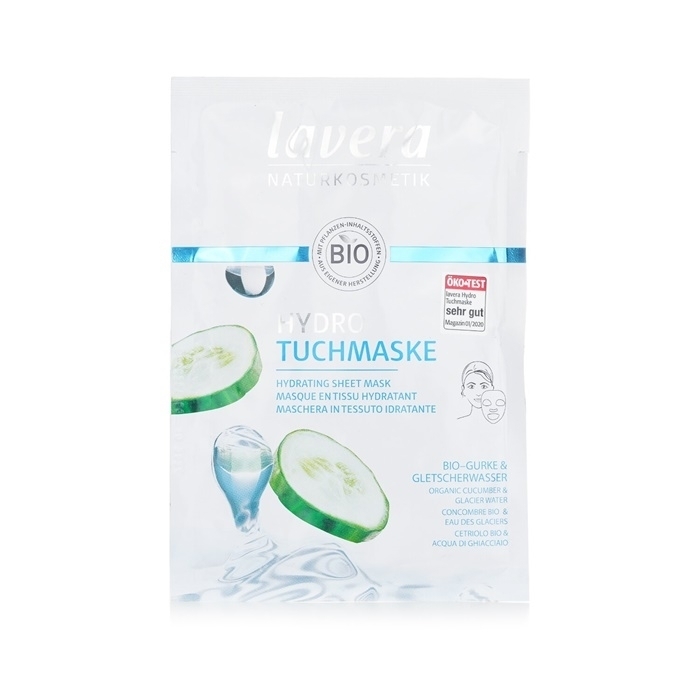 Lavera Sheet Mask - Hydrating (With Organic Cucumber & Glacier Water) 1sheet