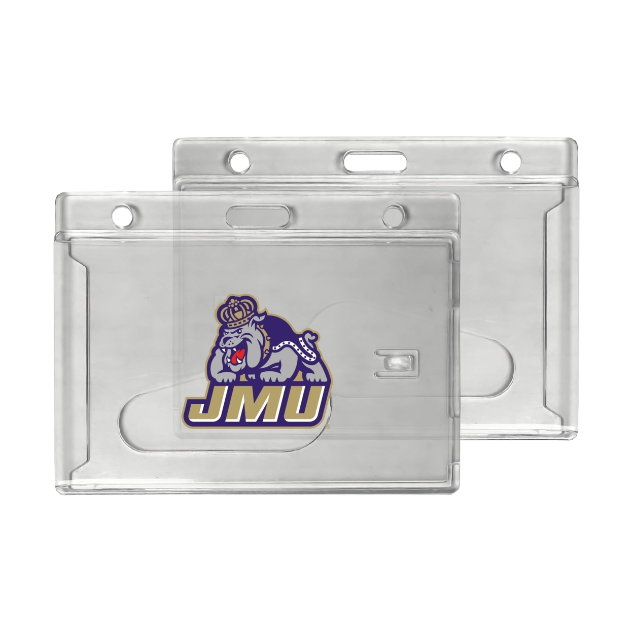 James Madison Dukes Clear View ID Holder