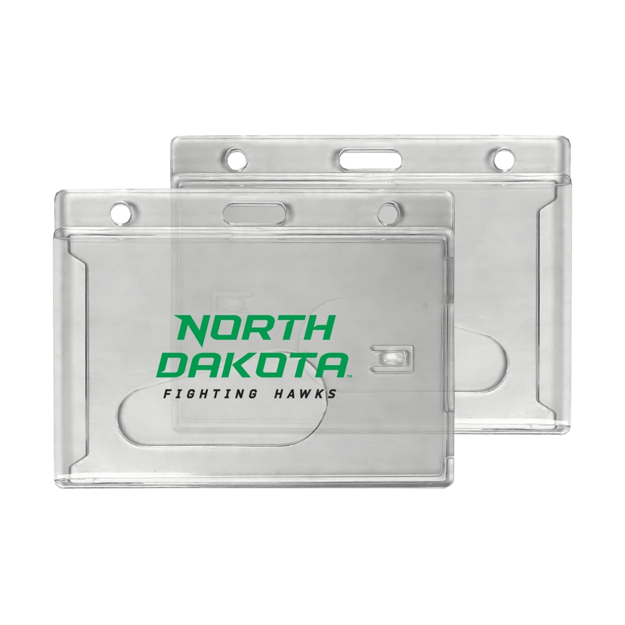 North Dakota Fighting Hawks Clear View ID Holder