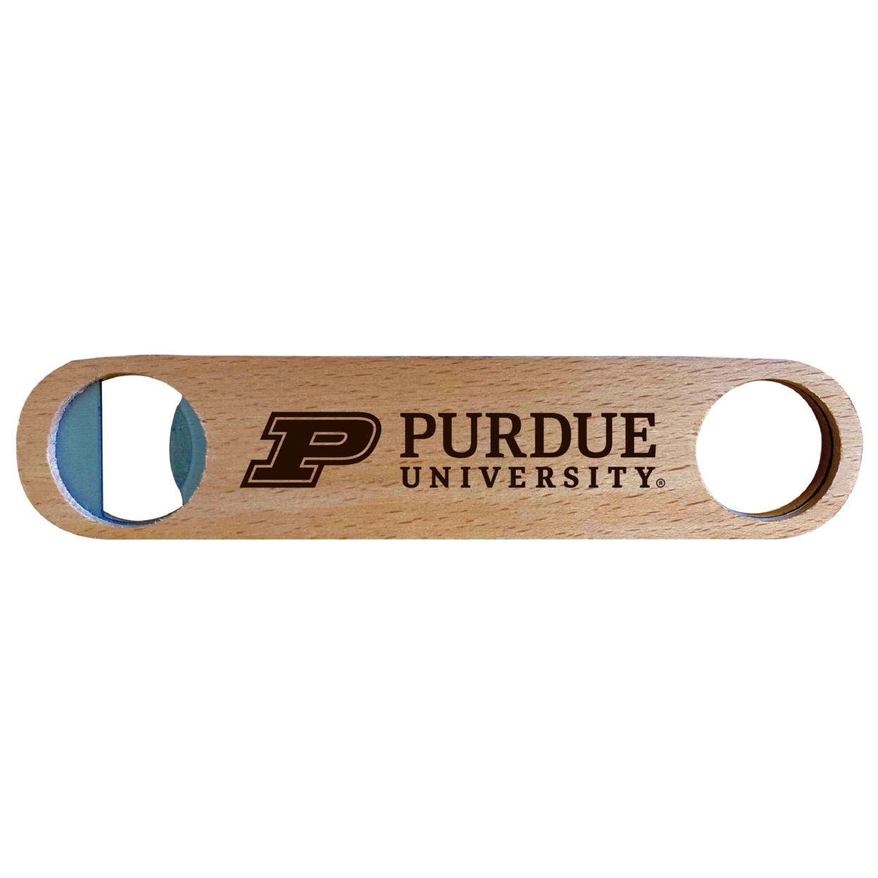 Purdue Boilermakers Laser Etched Wooden Bottle Opener College Logo Design