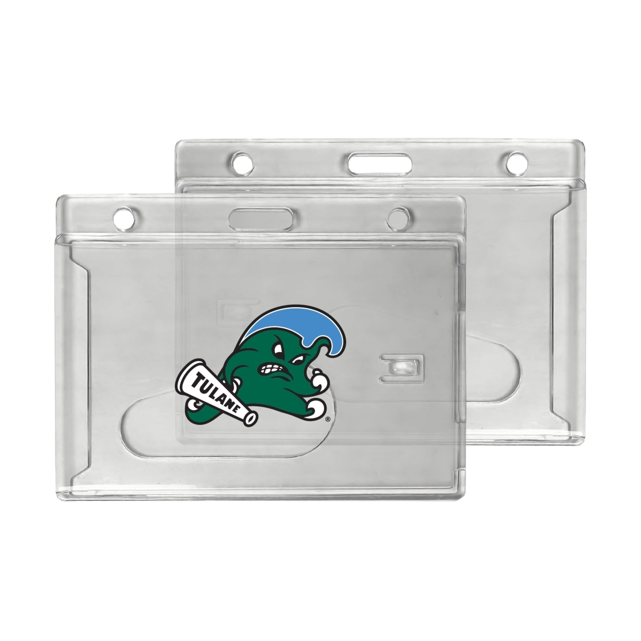 Tulane University Green Wave Clear View ID Holder