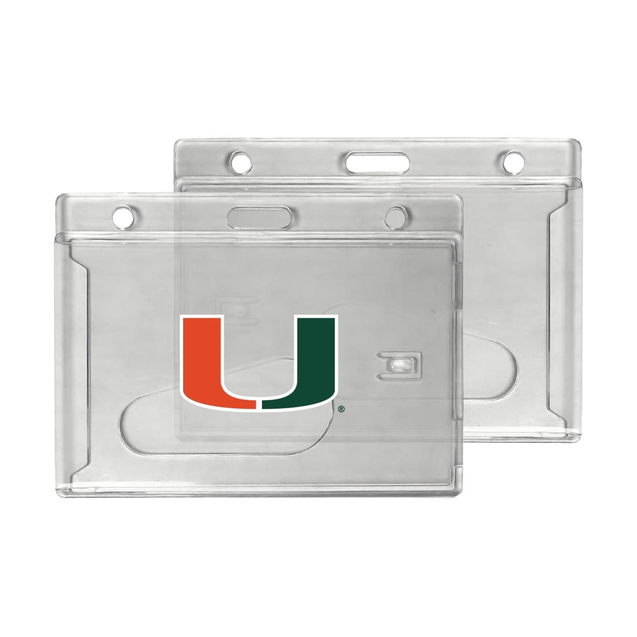 University Of Miami Hurricanes Clear View ID Holder
