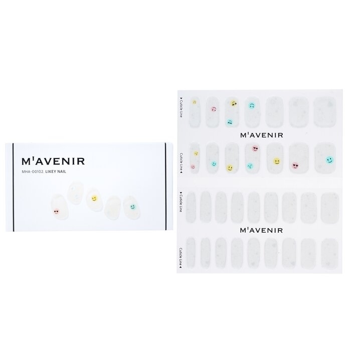 Mavenir - Nail Sticker (White) - # Likey Nail(32pcs)