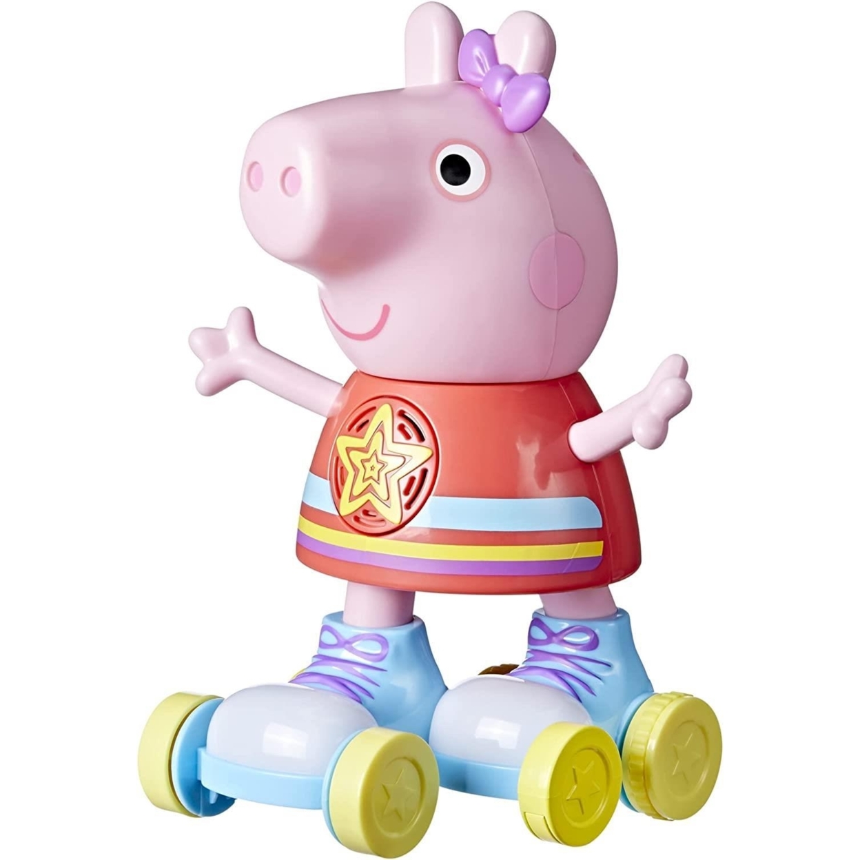Peppa Pig Disco Peppa Roller Skating Doll 11 Light-Up Talking Musical Toy Hasbro