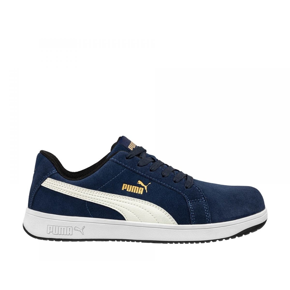 PUMA Safety Men's Iconic Low Composite Toe EH Work Shoes Navy Suede - 640025 ONE SIZE Navy - Navy, 14