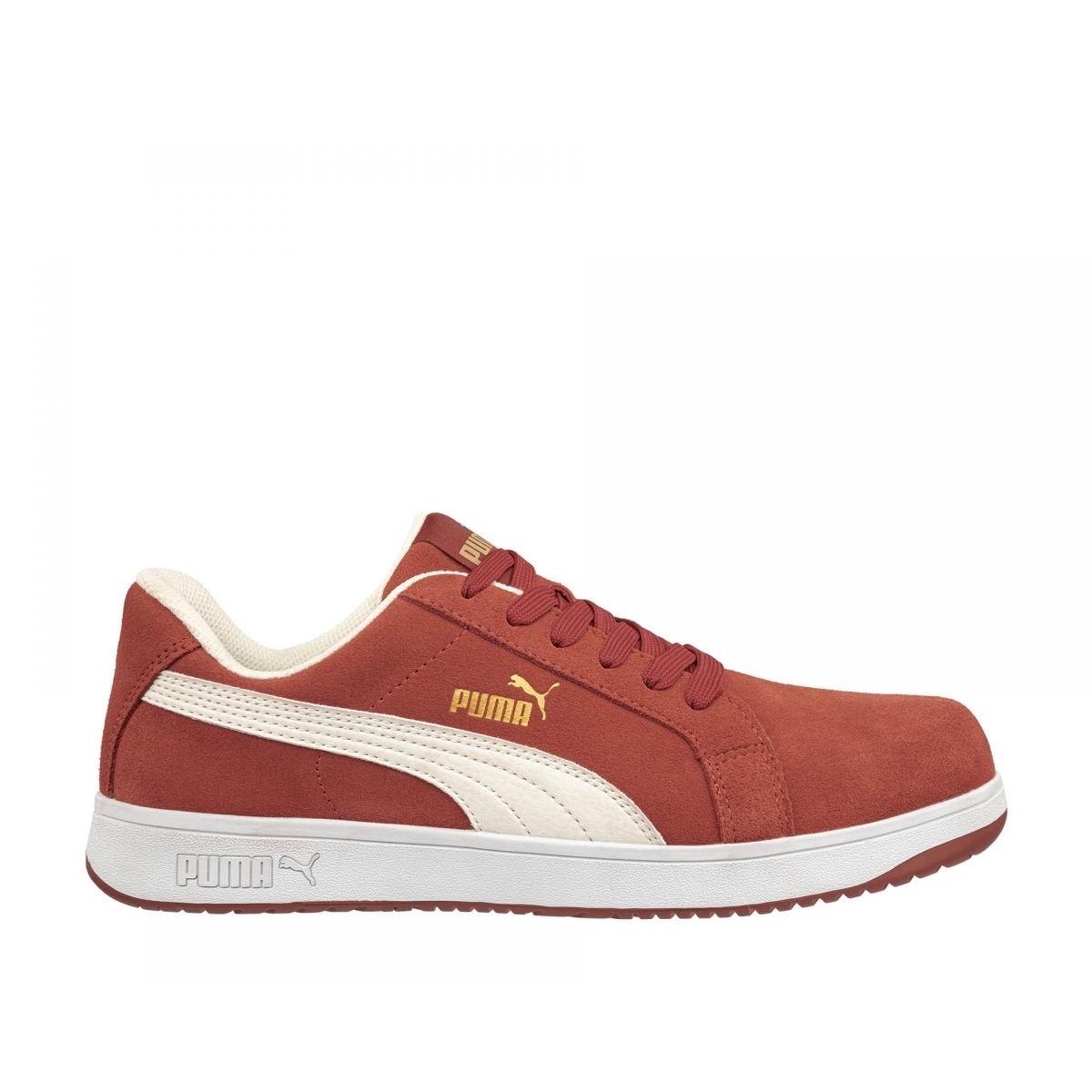 PUMA Safety Men's Iconic Low Composite Toe EH Work Shoes Red Suede - 640045 ONE SIZE RED - RED, 12