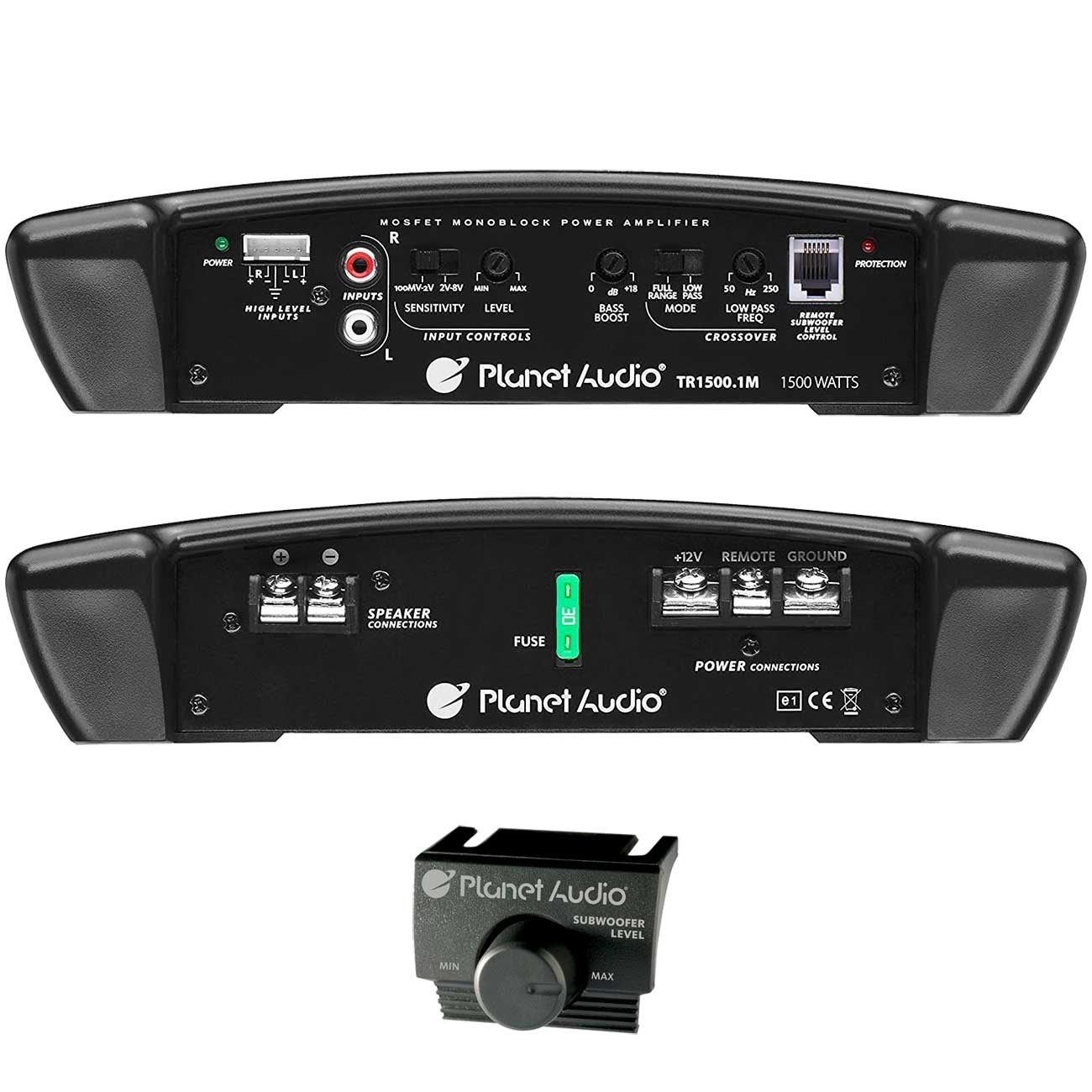 PLANET AUDIO 1500W Max Torque Series Monoblock Car Amplifier , TR1500.1M