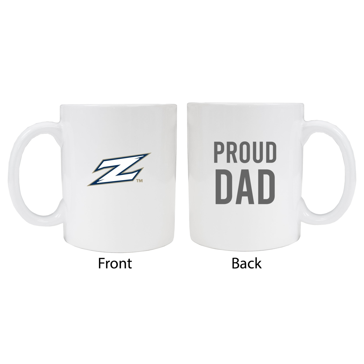 Akron Zips Proud Dad Ceramic Coffee Mug - White (2 Pack)