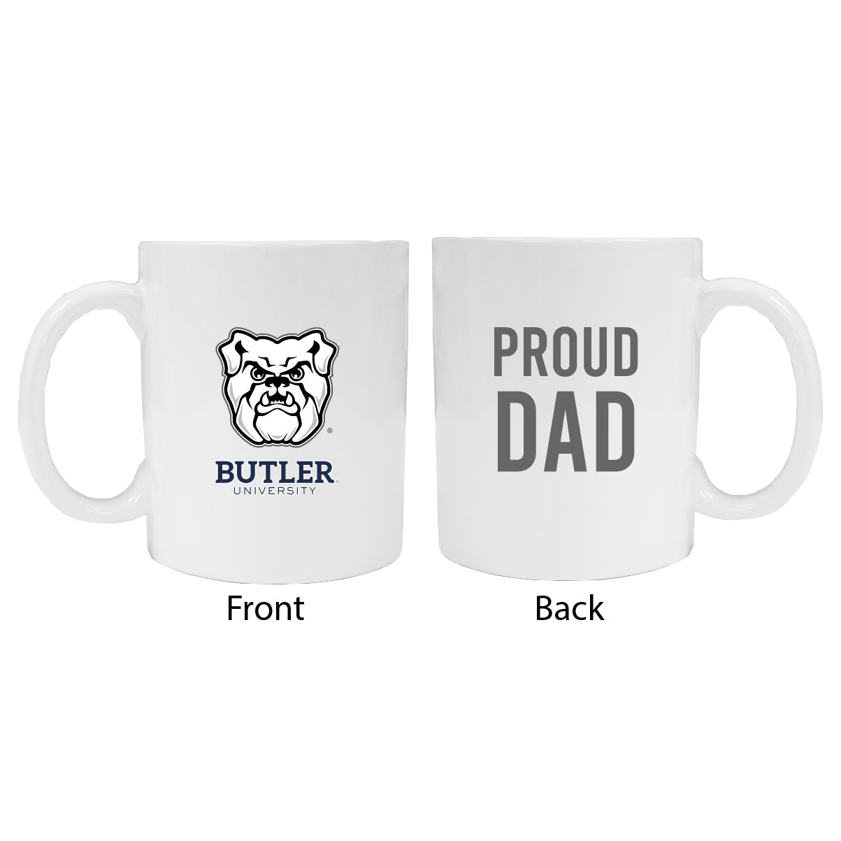 Butler Bulldogs Proud Dad Ceramic Coffee Mug - White (2 Pack)