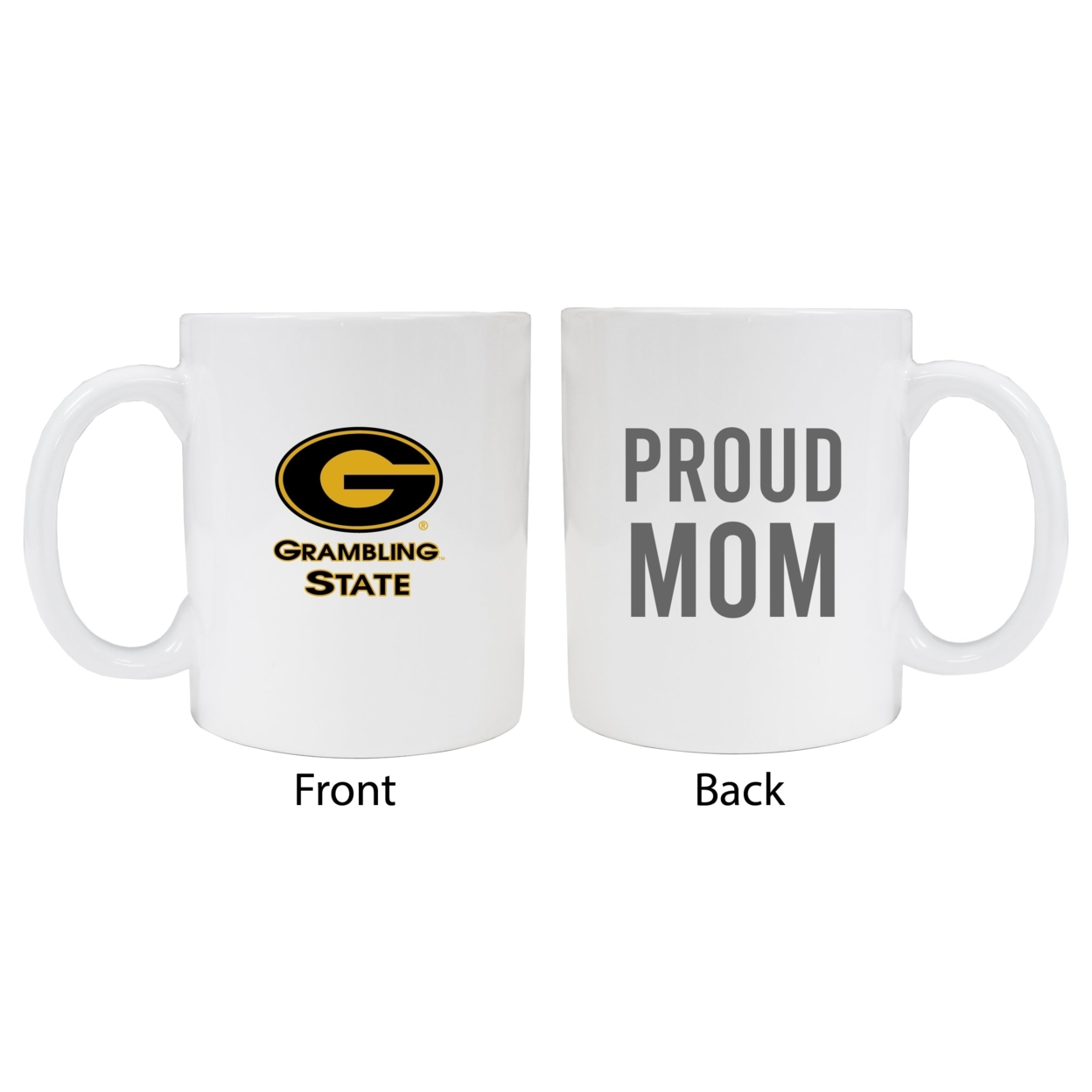 Grambling State Tigers Proud Mom Ceramic Coffee Mug - White
