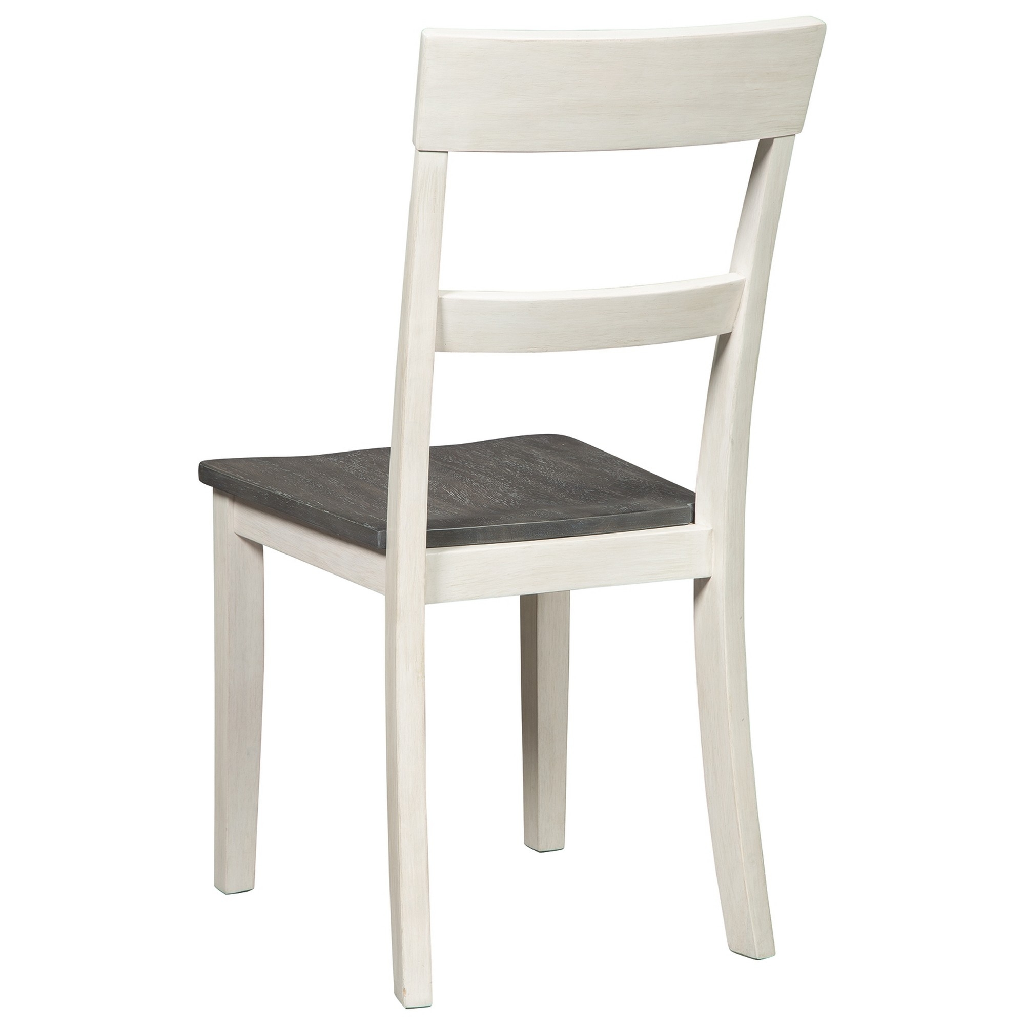 Farmhouse Style Wooden Side Chair With Ladder Style Back, Set Of 2, White- Saltoro Sherpi
