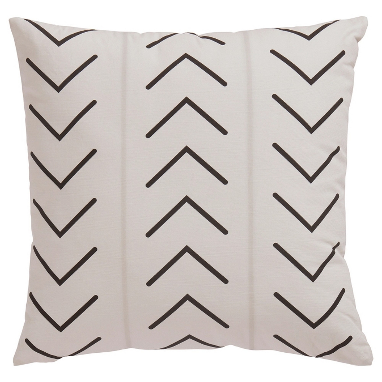 Pillow With Arrow Design, Set Of 4, Black And White- Saltoro Sherpi