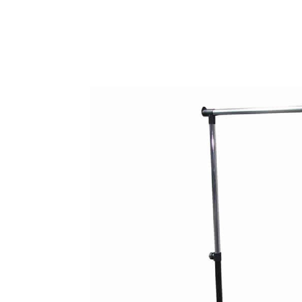 Metal Coat Hanger Rack With Bottom Wired Shelf, Black And Silver- Saltoro Sherpi