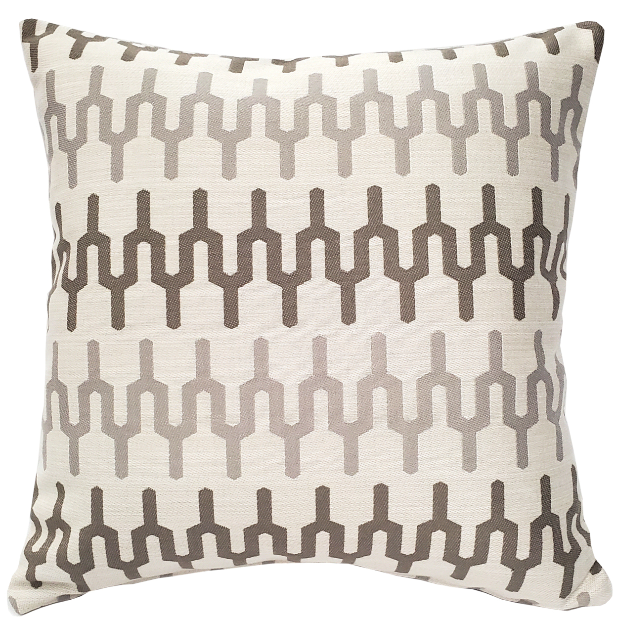 Wake Stone Edge Geometric Outdoor Pillow 19x19, With Polyfill Insert