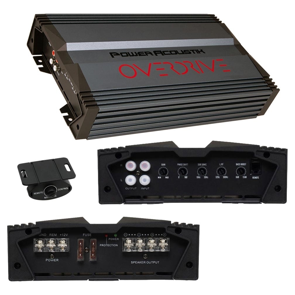 Power Acoustik OD13000 3000 Watt Max Mono A/B Amplifier