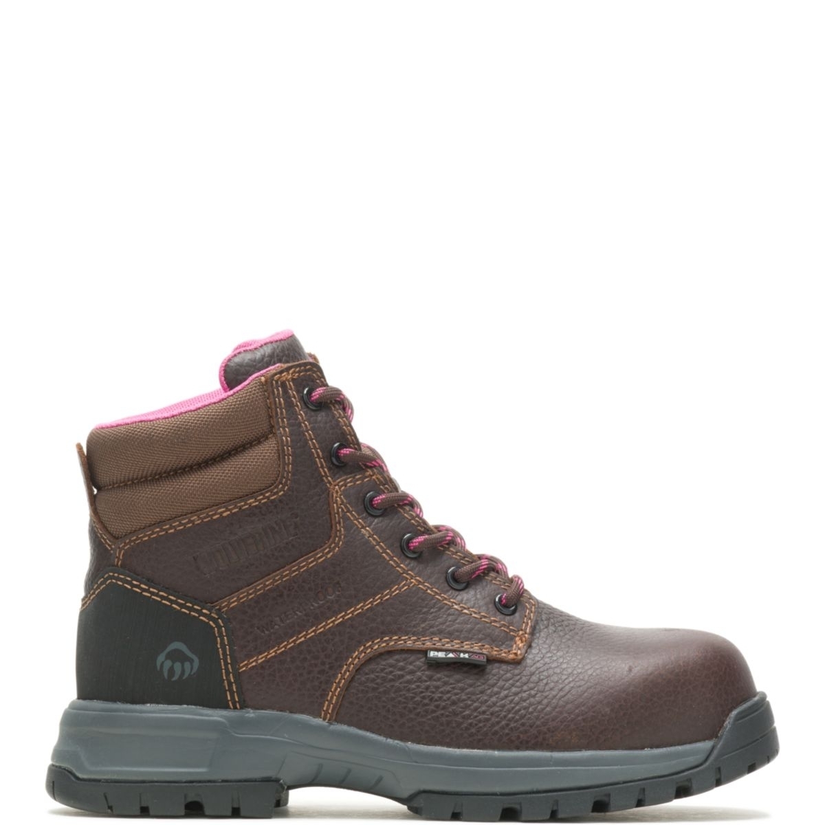 WOLVERINE Women's Piper Composite Toe Work Boot Brown - W10180 BROWN - BROWN, 9-D