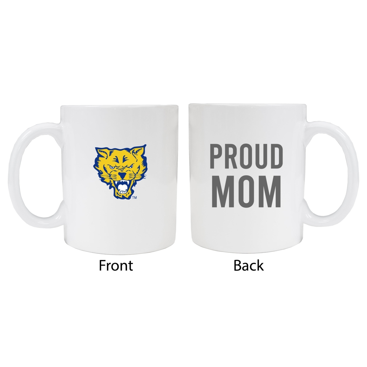 Fort Valley State University Proud Mom Ceramic Coffee Mug - White (2 Pack)