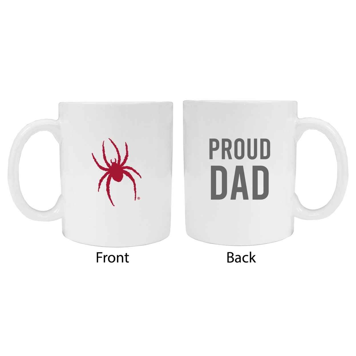 Richmond Spiders Proud Dad Ceramic Coffee Mug - White (2 Pack)