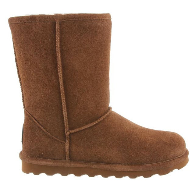 BEARPAW Women's Elle Short 8 Suede Boot Hickory - 1962W-220 HICKORY II - HICKORY II, 5