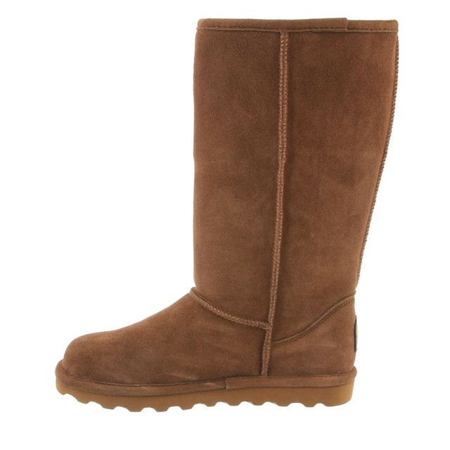 BEARPAW Women's Elle Tall 12 Suede Boot Hickory - 1963W-220 HICKORY II - HICKORY II, 6