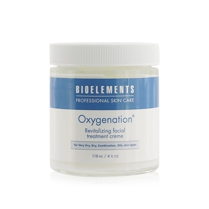 Bioelements Oxygenation - Revitalizing Facial Treatment Creme (Salon Size) - For Very Dry Dry Combination Oily Skin Types 118ml/4oz