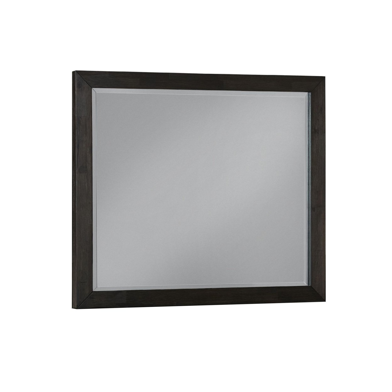 Moe 47 Inch Dresser Mirror With Rectangular Wood Frame, Espresso Brown- Saltoro Sherpi