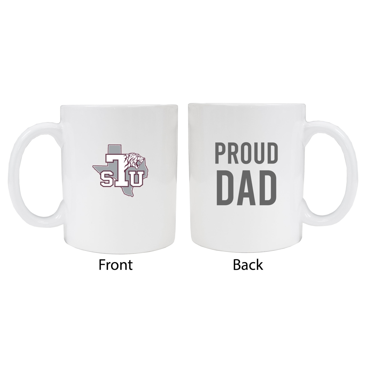 Texas Southern University Proud Dad Ceramic Coffee Mug - White (2 Pack)