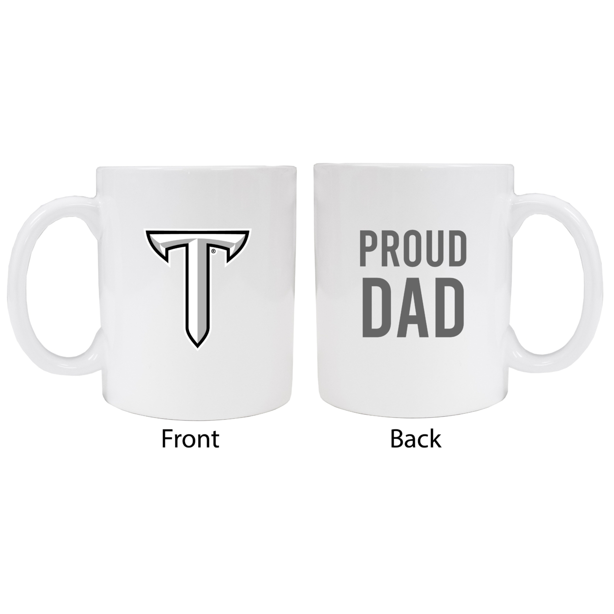 Troy University Proud Dad Ceramic Coffee Mug - White (2 Pack)