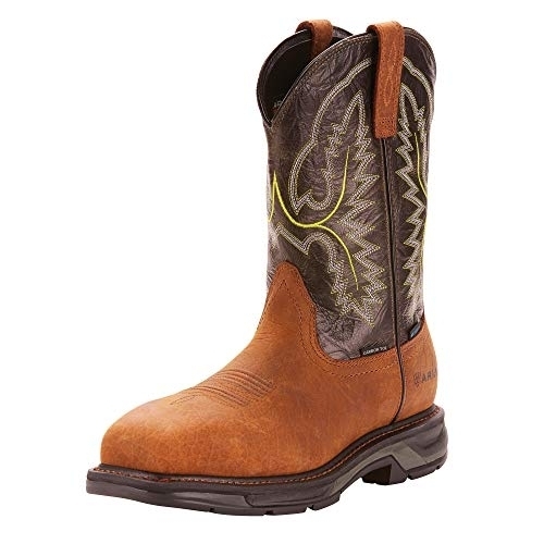 Ariat Work Men's Workhog XT H2O Carbon Toe Western Boot ONE SIZE BRK/ FOREST - BRK/ FOREST, 9.5-D